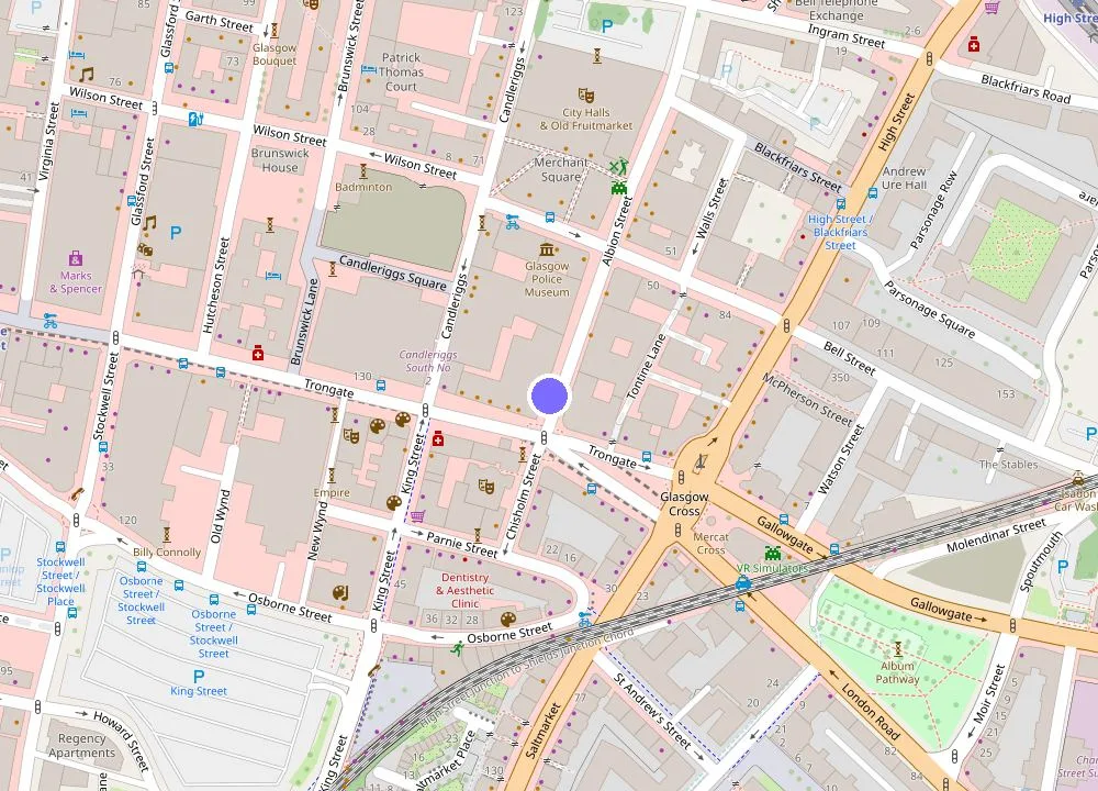 Map: Fraser Suites Glasgow